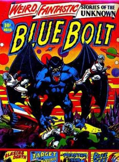 Blue Bolt 110 - Stories Of The Unkown - Blue Bat - Sace Suites - Rocketship - Planets