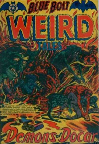 Blue Bolt 119 - Weird - Tales - Monster - Fire - Demons Of Docar