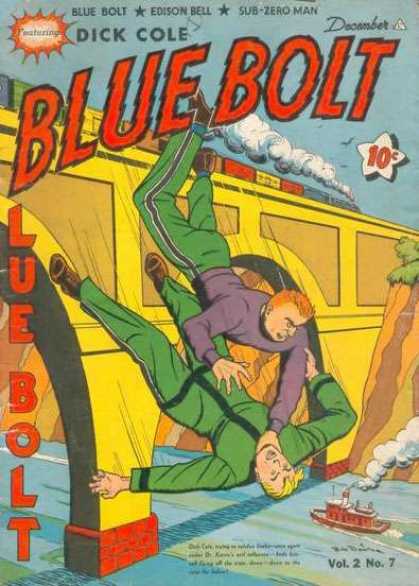Blue Bolt 19 - Bridge - Train - Steam Locomotive - Fighting - Water