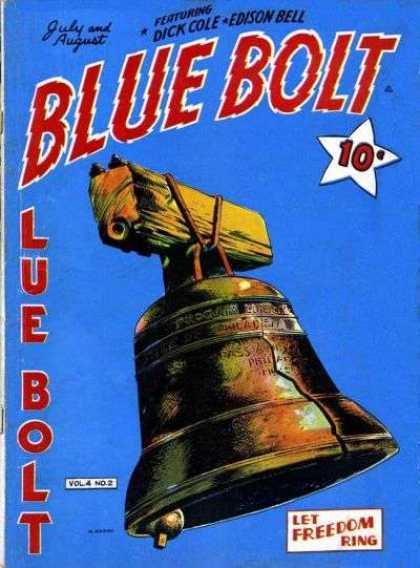 Blue Bolt 38 - Blue Bolt - July And August - Dick Cole - Edison Bell - Let Freedom Ring