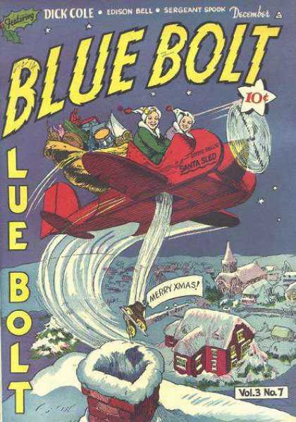 Blue Bolt 7 - Dick Cole - Edison Bell - Sergeant Spook - December - Merry Xmas
