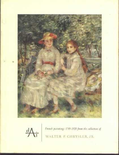 Books About Art - French Paintings 1789-1929 from the Collection of Walter P. Chrysler, Jr.