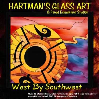 Books About Art - Stained Glass Pattern Collection - "West By Southwest"