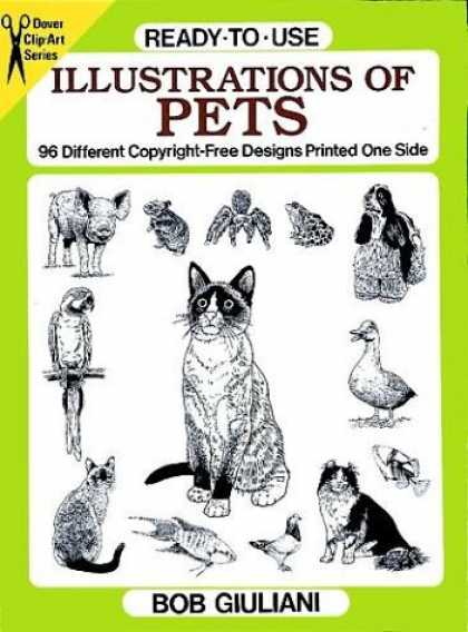 Books About Art - Ready-to-Use Illustrations of Pets: 96 Different Copyright-Free Designs Printed