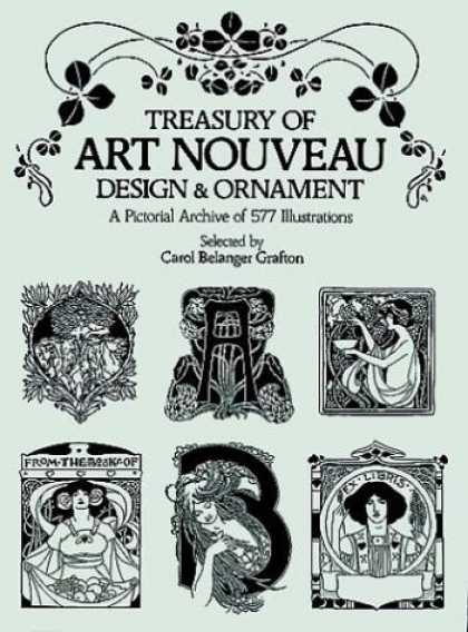 Books About Art - Treasury of Art Nouveau Design & Ornament (Dover Pictorial 