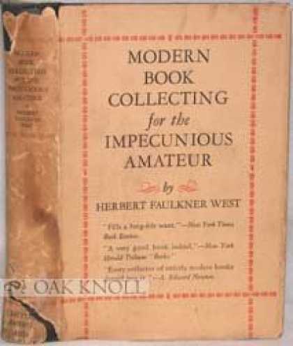 Books About Collecting - MODERN BOOK COLLECTING FOR THE IMPECUNIOUS AMATEUR