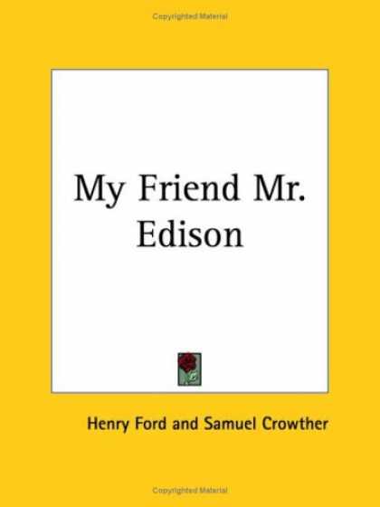 Books About Friendship - My Friend Mr. Edison