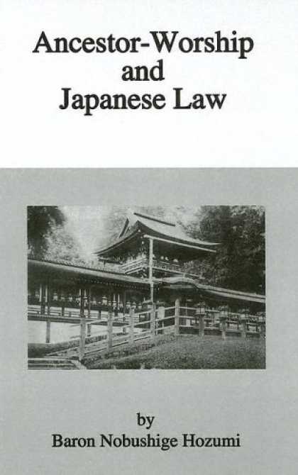 Books About Japan - Ancestor Worship & Japanese Law (Kegan Paul Japan Library)