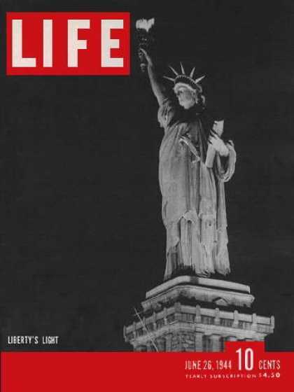Books About Movies - Life Magazine issue dated June 26, 1944: MOVIES: Hollywood Stand-Ins; People In
