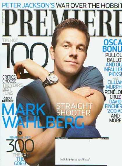 Books About Movies - Premiere Magazine March 2007 Mark Wahlberg (The Movie Magazine)