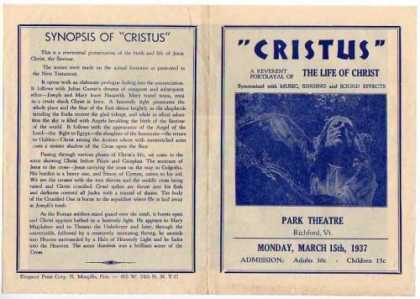 Books About Movies - Cristus The Life of Christ Movie Herald Program