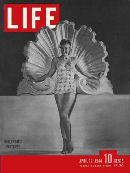 Books About Movies - Life Magazine issue dated April 17, 1944: Cover story is entitled, "Hollywood's