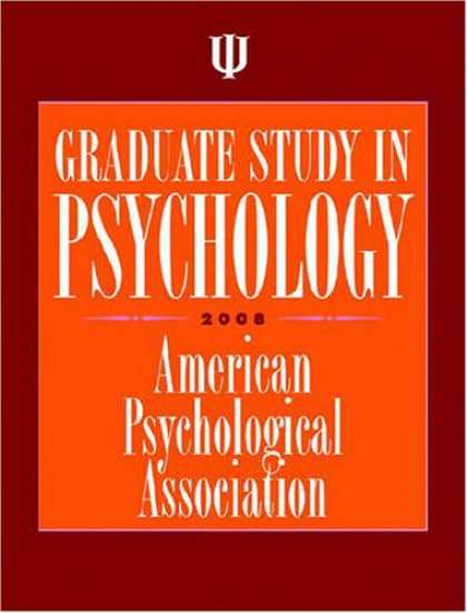 Books About Psychology - Graduate Study in Psychology 2008