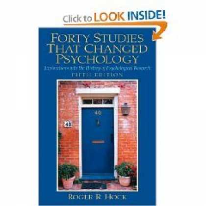 Books About Psychology - Forty Studies that Changed Psychology - 5th (Fifth) Edition