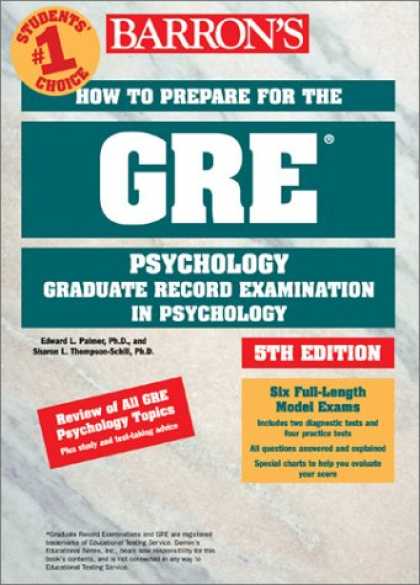Books About Psychology - How to Prepare for the GRE in Psychology (Barron's How to Prepare for the Gre Ps