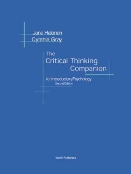 Books About Psychology - The Critical Thinking Companion for Introductory Psychology