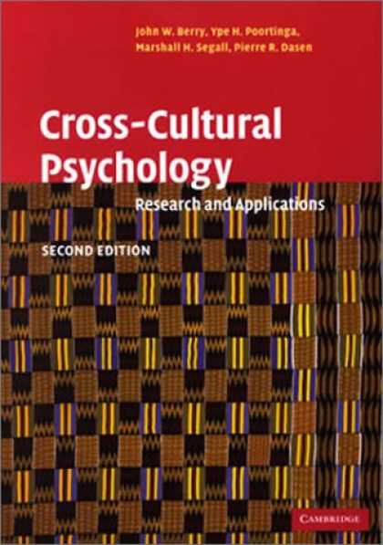 Books About Psychology - Cross-Cultural Psychology: Research and Applications