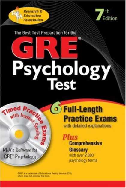 Books About Psychology - GRE Psychology w/ CD-ROM (REA) - The Best Test Prep for the GRE (Test Preps)