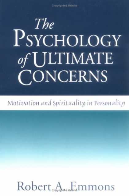 Books About Psychology - The Psychology of Ultimate Concerns: Motivation and Spirituality in Personality