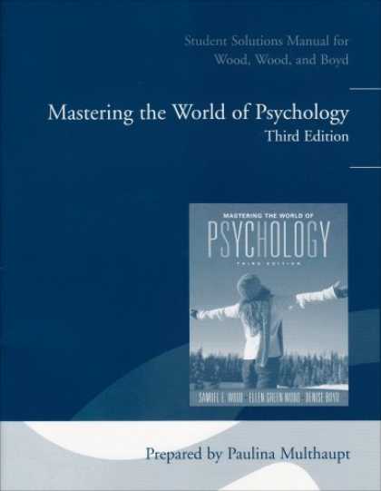 Books About Psychology - Student Solutions Manual for Mastering the World of Psychology