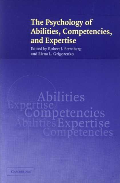 Books About Psychology - The Psychology of Abilities, Competencies, and Expertise