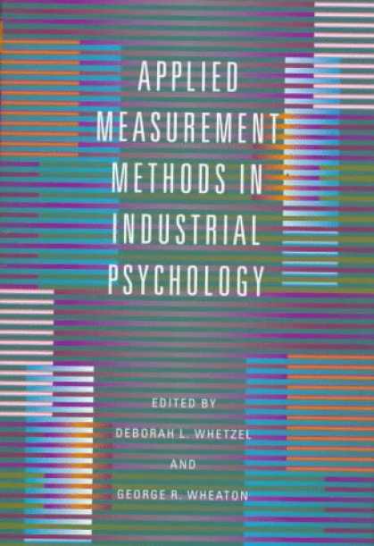 Books About Psychology - Applied Measurement Methods in Industrial Psychology