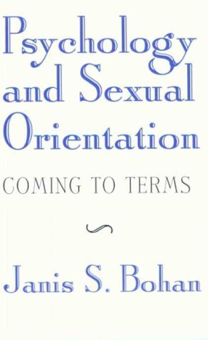 Books About Psychology - Psychology and Sexual Orientation: Coming to Terms