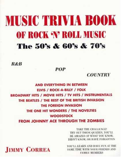 Books About Rock 'n Roll - Music Trivia Book Of Rock 'n' Roll Music: The '50s & '60s & '70s