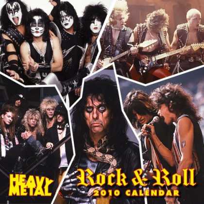 Books About Rock 'n Roll - Rock and Roll Stars 2010 Wall Calendar