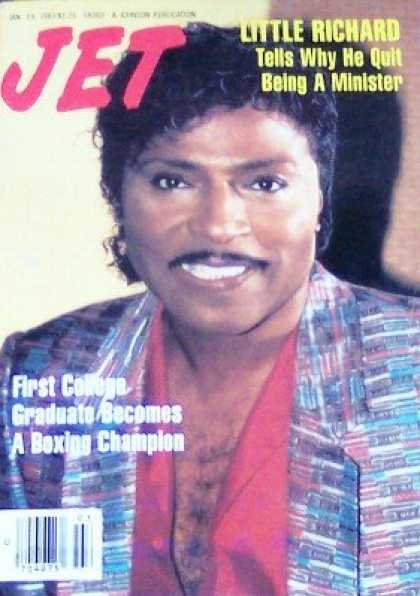 Books About Rock 'n Roll - Jet Magazine Jan. 19, 1987 Little Richard Rock and Roll