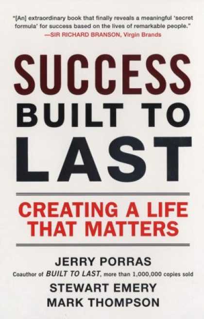 Books About Success - Success Built to Last: Creating a Life that Matters
