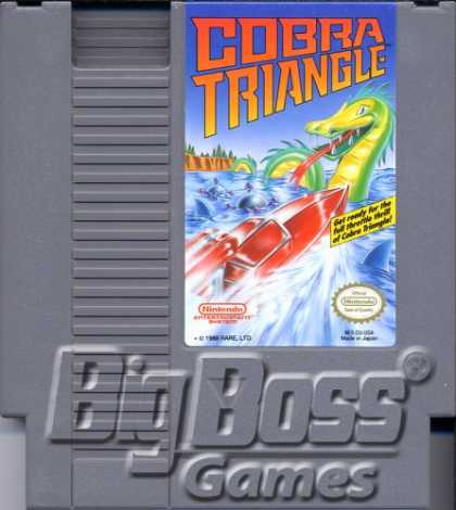 Books About Video Games - NES NINTENDO VIOE GAME COBRA TRIANGLE VIDEO GAME (NINTENDO NES 8-BIT VIDEO GAME
