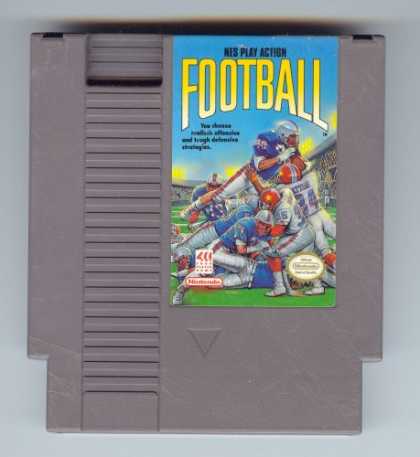 Books About Video Games - NES PLAY ACTION FOOTBALL VIDEO GAME (NES NINTENDO 8-BIT VIDEO GAME CARTRIDGE) (N