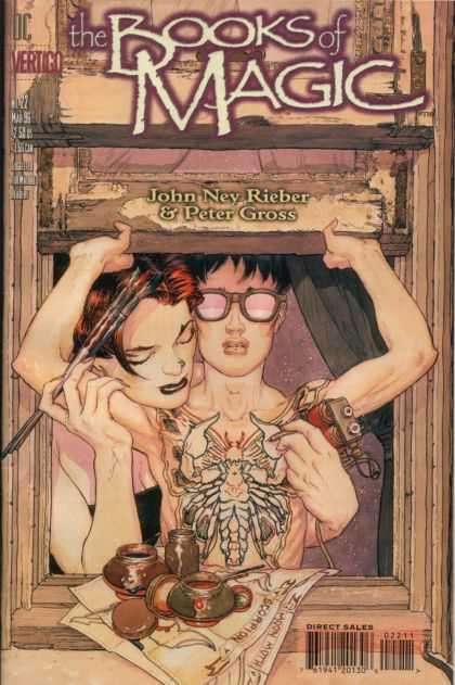 Books of Magic 22 - Dc - Vertigo - John New Rieber - Peter Gross - Direct Sales - Michael Kaluta