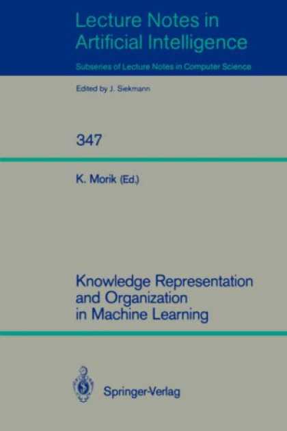 Books on Learning and Intelligence - Knowledge Representation and Organization in Machine Learning (Lecture Notes in