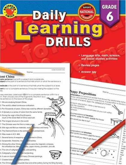 Books on Learning and Intelligence - Daily Learning Drills Grade 6