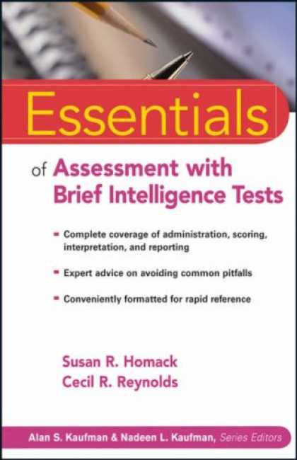 Books on Learning and Intelligence - Essentials of Assessment with Brief Intelligence Tests (Essentials of Psychologi