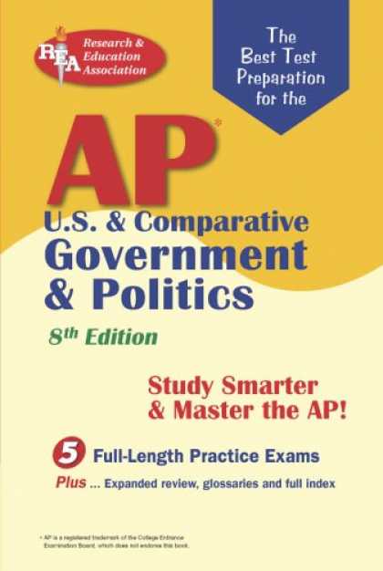 Books on Politics - AP U.S. & Comparative Government & Politics (REA) - The Best Test Prep for the A