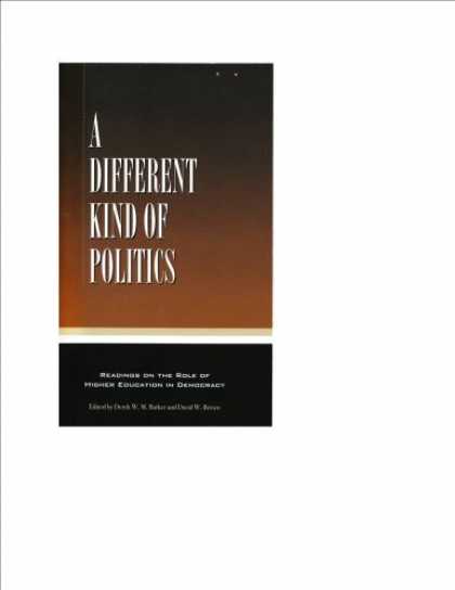 Books on Politics - A Different Kind of Politics