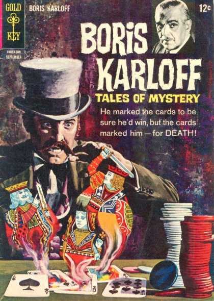 Boris Karloff Tales of Mystery 11 - Gold Key - Cards - Death - Horror - Chips