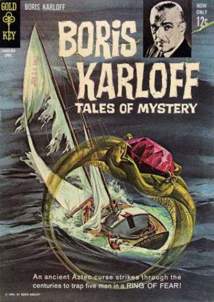 Boris Karloff Tales of Mystery 3 - Ring Of Fear - Sailboat - Ring - Ruby - Spooky