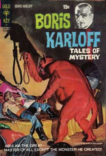 Boris Karloff Tales of Mystery 38 - Gold Key - Abulam The Great - Master Of All Except The Monster He Created - Devil - Noose