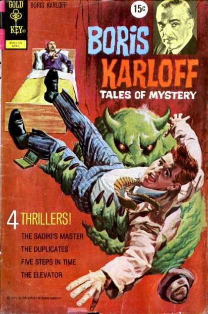 Boris Karloff Tales of Mystery 40 - Gold Key - Thrillers - The Sadikts Master - The Duplicates - The Elevator