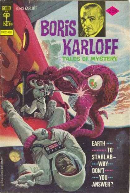 Boris Karloff Tales of Mystery 56 - Starlab - One Eyed Monster - Tentacles - Space Suits - Outer Space