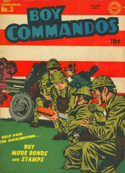 Boy Commandos 3 - Guns - Hads - Ammo - Wheels - Stripes - Jack Kirby, Joe Simon