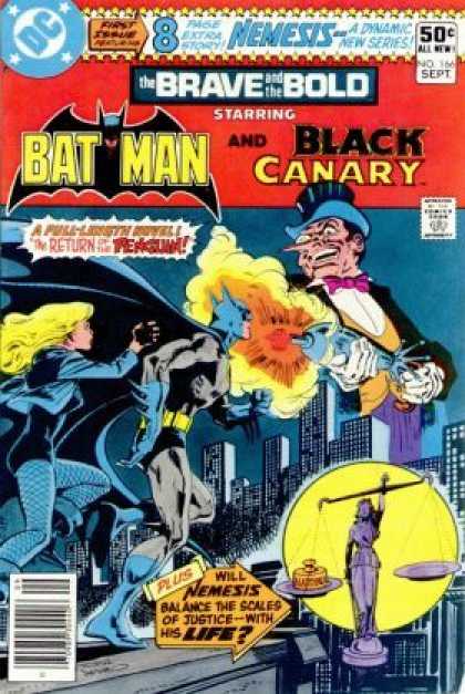Brave and the Bold 166 - Batman - Black Canary - Penguin - Justice - Scales - Jim Aparo