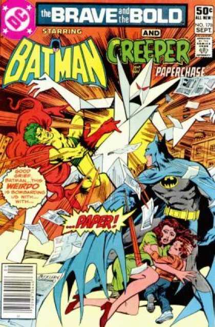 Brave and the Bold 178 - Batman - Creeper - Paperchase - Explosion - Crystals - Dick Giordano, Richard Buckler
