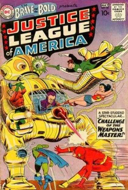 Brave and the Bold 29 - Dc - Justice League Of America - Challenge Of The Weapons Master - 10 Cents - May - Murphy Anderson
