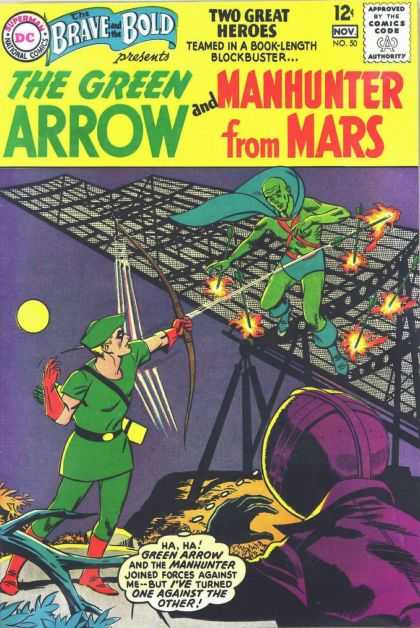 Brave and the Bold 50 - Green Arrow - Bow - Quiver - Arrows - Villain - George Roussos