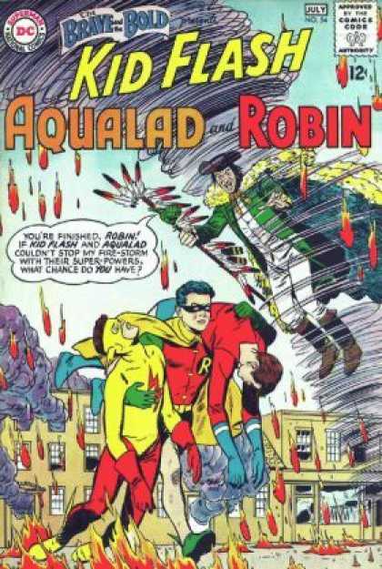 Brave and the Bold 54 - Kid Flash - Aqualad - Robin - Fire - Tornado